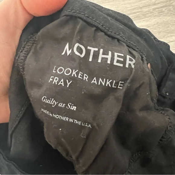 Mother The looker frayed ankle black jeans - Picture 6 of 6